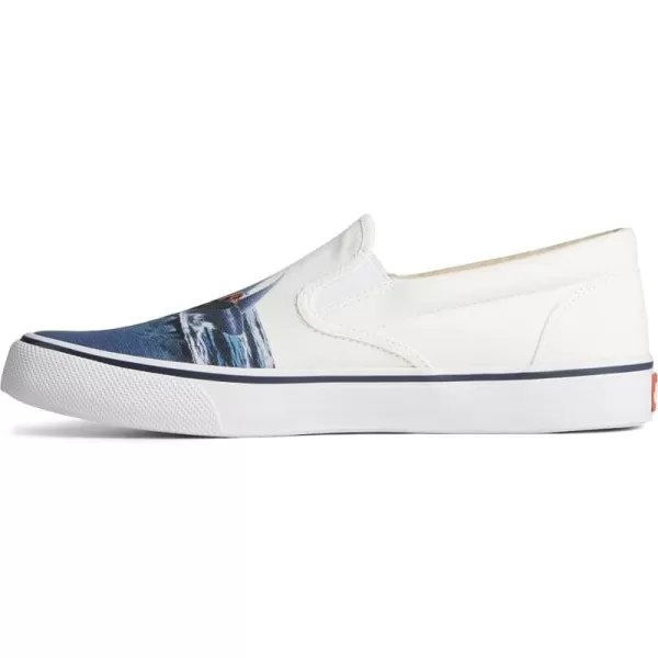 Sperry Womens Striper Ii Slip on Jaws SneakerWhite