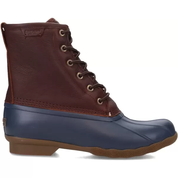 imageSperry Mens Saltwater Duck Rain BootBrownNavy