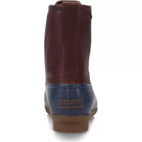 imageSperry Mens Saltwater Duck Rain BootBrownNavy
