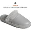 imageSperry Womens Cape May Mule Slipper  Cow Suede Slippers Featuring FullGrain Leather Upper Rubber Outsole and Faux Fur LiningGrey