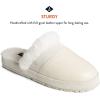 imageSperry Womens Cape May Mule Slipper  Cow Suede Slippers Featuring FullGrain Leather Upper Rubber Outsole and Faux Fur LiningIvory