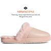 imageSperry Womens Cape May Mule Slipper  Cow Suede Slippers Featuring FullGrain Leather Upper Rubber Outsole and Faux Fur LiningRose