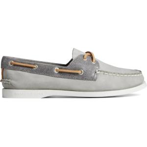 imageSperry Womens AO 2 Eye Boat ShoeGrey Leather