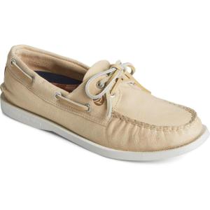 imageSperry Womens AO 2 Eye Boat ShoeWhite Leather