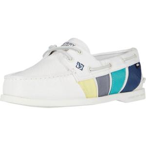 imageSperry Womens AO 2Eye Boat ShoeOff White Multi