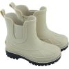 imageSperry Toddler Chelsea Rain Boots Waterproof Rubber Kids Rainboot GirlsBoys Light Water Shoes for Muddy ParkHikingTaupe
