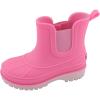 imageSperry Toddler Chelsea Rain Boots Waterproof Rubber Kids Rainboot GirlsBoys Light Water Shoes for Muddy ParkHikingHot Pink