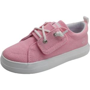 imageSPERRY Toddler Sneakers  SlipOn Hook ampamp Loop Shoes with Memory Foam Insole for Boys ampamp GirlsLight Pink