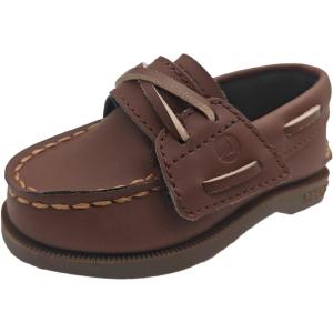 imageSperry Toddler and Kids Authentic Original Boat ShoeChocolate With Hook  Loop Closure