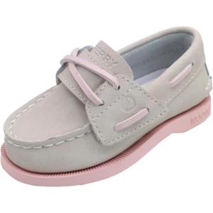imageSperry Toddler and Kids Authentic Original Boat ShoeLight Taupe With Hook  Loop Closure