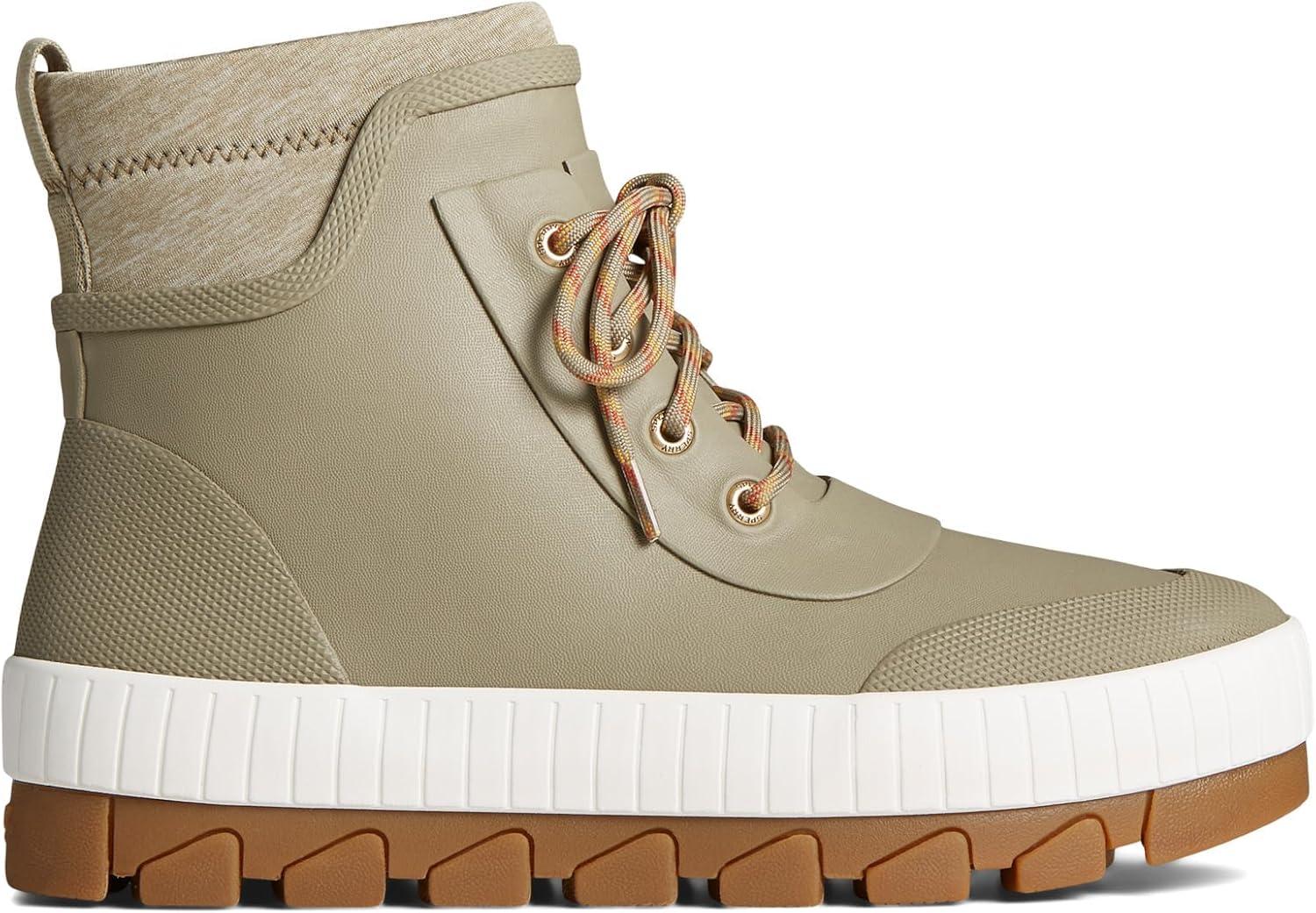 imageSperry Womens Torrent Lace Up Rain BootGreen Rubber