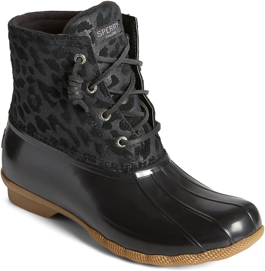 imageSperry womens Saltwater Cheetah Duck BootBlack
