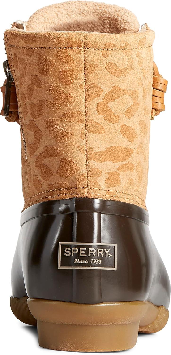 imageSperry womens Saltwater Cheetah Duck BootTan
