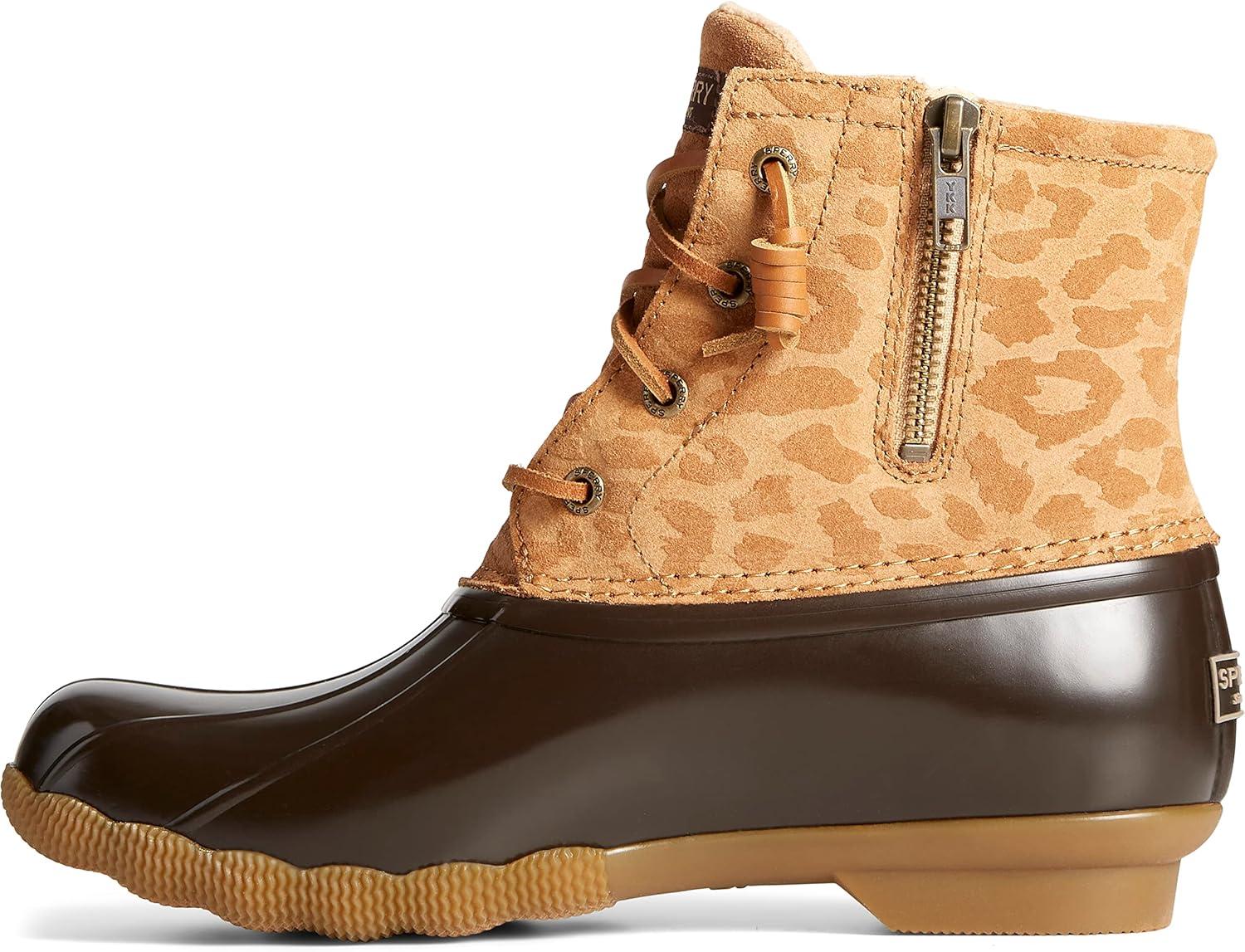 imageSperry womens Saltwater Cheetah Duck BootTan