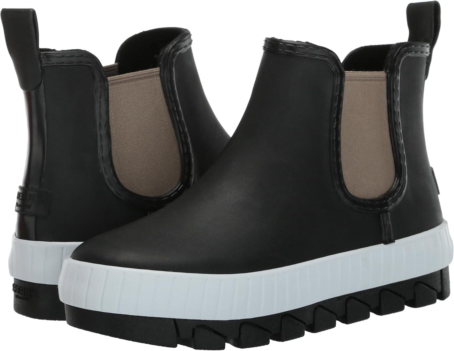 imageSperry womens Torrent Chelsea Waterproof Rain BootBlackWhite