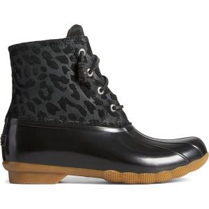 imageSperry womens Saltwater Cheetah Duck BootBlack