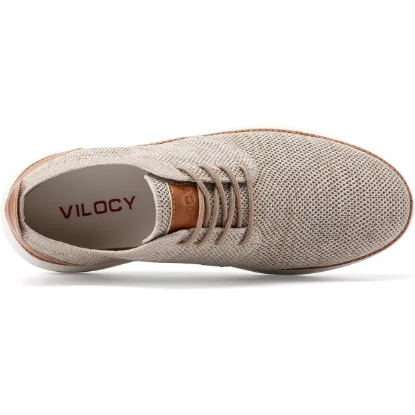 VILOCY Men's Fashion Dress Sneakers Casual Walking Shoes Business Oxfords Comfortable Breathable Lightweight Tennis
