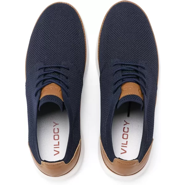 VILOCY Men's Fashion Dress Sneakers Casual Walking Shoes Business Oxfords Comfortable Breathable Lightweight Tennis
