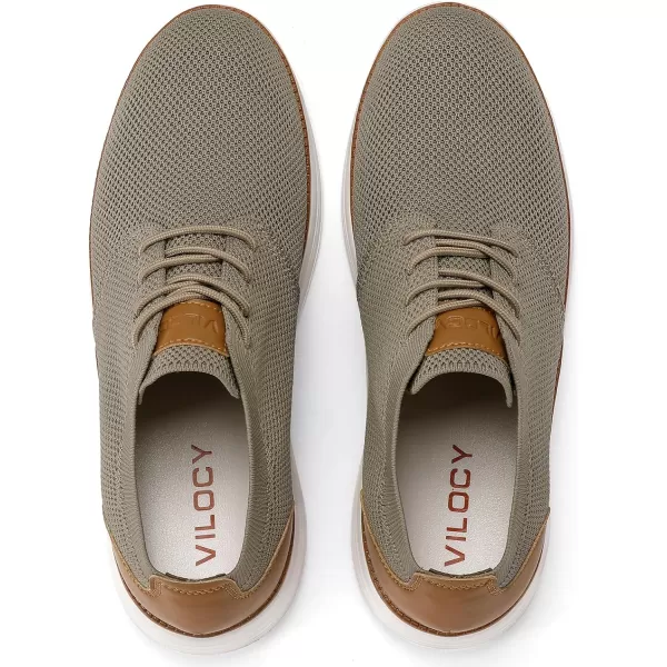 VILOCY Men's Fashion Dress Sneakers Casual Walking Shoes Business Oxfords Comfortable Breathable Lightweight Tennis