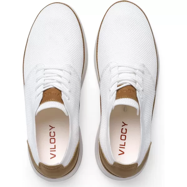 VILOCY Men's Fashion Dress Sneakers Casual Walking Shoes Business Oxfords Comfortable Breathable Lightweight Tennis