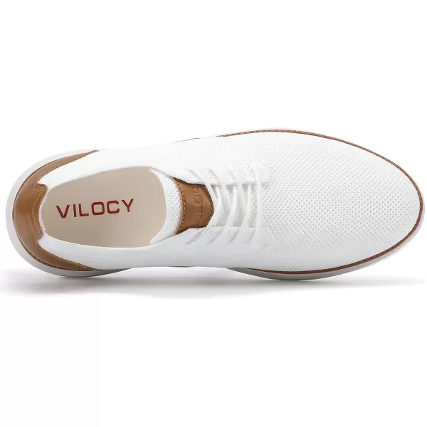 VILOCY Men's Fashion Dress Sneakers Casual Walking Shoes Business Oxfords Comfortable Breathable Lightweight Tennis