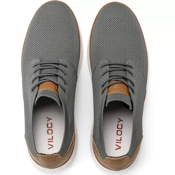 VILOCY Men's Fashion Dress Sneakers Casual Walking Shoes Business Oxfords Comfortable Breathable Lightweight Tennis