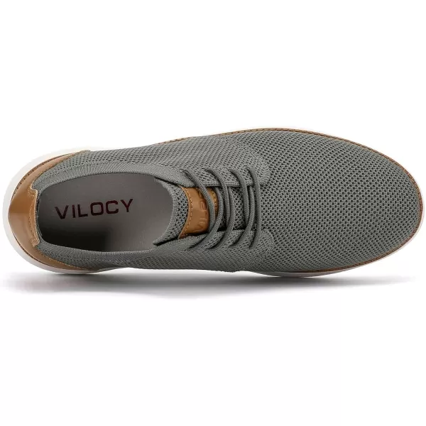 VILOCY Men's Fashion Dress Sneakers Casual Walking Shoes Business Oxfords Comfortable Breathable Lightweight Tennis