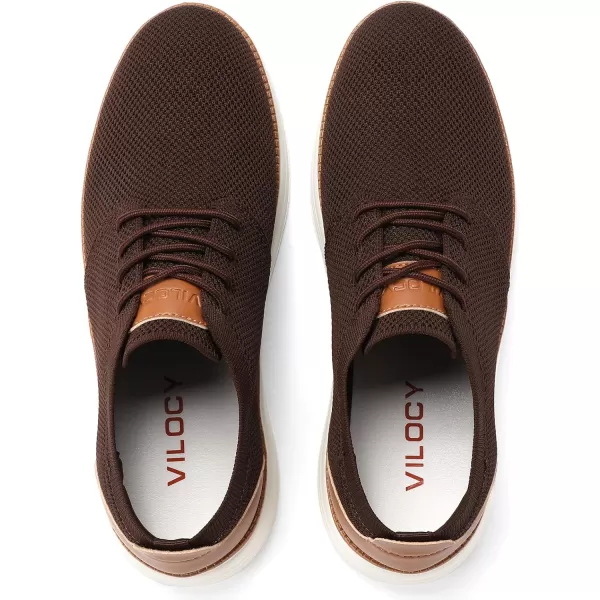 VILOCY Men's Fashion Dress Sneakers Casual Walking Shoes Business Oxfords Comfortable Breathable Lightweight Tennis