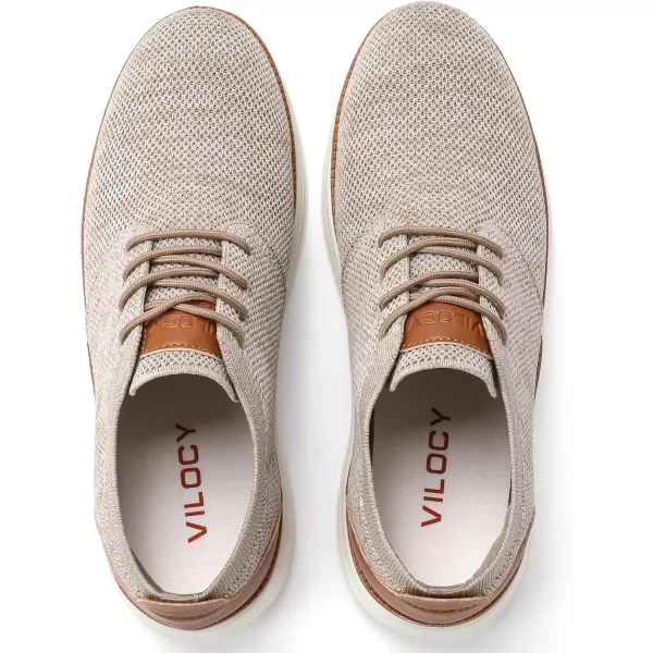 VILOCY Men's Fashion Dress Sneakers Casual Walking Shoes Business Oxfords Comfortable Breathable Lightweight Tennis