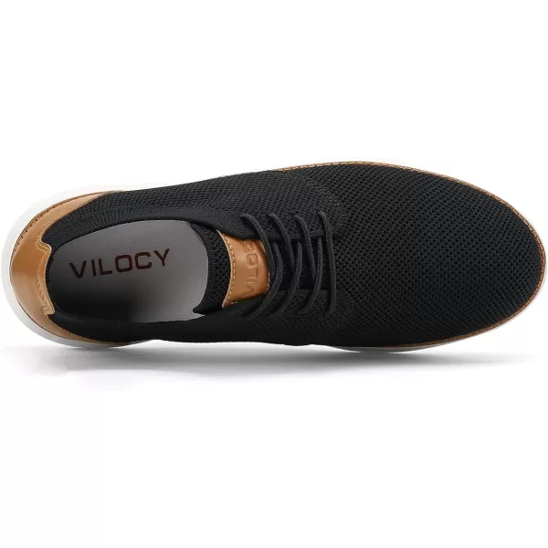 VILOCY Men's Fashion Dress Sneakers Casual Walking Shoes Business Oxfords Comfortable Breathable Lightweight Tennis