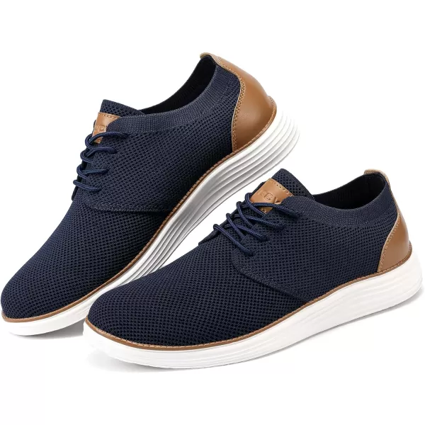 VILOCY Men's Fashion Dress Sneakers Casual Walking Shoes Business Oxfords Comfortable Breathable Lightweight Tennis