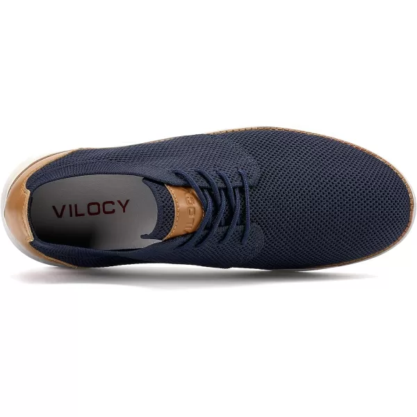 VILOCY Men's Fashion Dress Sneakers Casual Walking Shoes Business Oxfords Comfortable Breathable Lightweight Tennis