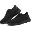 imageVILOCY Mens Casual Dress Sneakers Oxfords Business Mesh Breathable Walking Shoes Tennis ComfortableAll Black