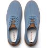 imageVILOCY Mens Casual Dress Sneakers Oxfords Business Mesh Breathable Walking Shoes Tennis ComfortableLight Blue