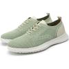 imageVILOCY Mens Fashion Dress Sneakers Casual Walking Shoes Business Oxfords Comfortable Breathable Lightweight Tennis02light Green