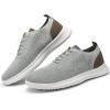 imageVILOCY Mens Fashion Dress Sneakers Casual Walking Shoes Business Oxfords Comfortable Breathable Lightweight Tennis02light Grey