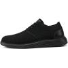 imageVILOCY Mens Fashion Dress Sneakers Casual Walking Shoes Business Oxfords Comfortable Breathable Lightweight TennisAll Black
