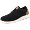 imageVILOCY Mens Fashion Dress Sneakers Casual Walking Shoes Business Oxfords Comfortable Breathable Lightweight TennisBlack