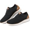 imageVILOCY Mens Fashion Dress Sneakers Casual Walking Shoes Business Oxfords Comfortable Breathable Lightweight TennisBlack