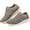 imageVILOCY Mens Fashion Dress Sneakers Casual Walking Shoes Business Oxfords Comfortable Breathable Lightweight TennisKhaki