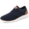 imageVILOCY Mens Fashion Dress Sneakers Casual Walking Shoes Business Oxfords Comfortable Breathable Lightweight TennisNavy
