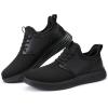 imageVILOCY Mens Slip On Casual Dress Shoes Hands Free Fashion Sneakers Mesh Tennis Walking Work Shoes Comfortable Breathable Lightweight Non SlipAll Black