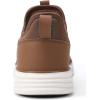 imageVILOCY Mens Slip On Casual Dress Shoes Hands Free Fashion Sneakers Mesh Tennis Walking Work Shoes Comfortable Breathable Lightweight Non SlipAll Brown