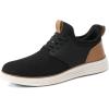 imageVILOCY Mens Slip On Casual Dress Shoes Hands Free Fashion Sneakers Mesh Tennis Walking Work Shoes Comfortable Breathable Lightweight Non SlipBlack