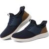 imageVILOCY Mens Slip On Casual Dress Shoes Hands Free Fashion Sneakers Mesh Tennis Walking Work Shoes Comfortable Breathable Lightweight Non SlipNavy