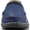imageVILOCY Mens Slip on Deck Shoes Casual Canvas Loafers Beach Boat Shoes Zero Drop Vintage FlatBlue