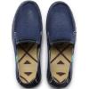 imageVILOCY Mens Slip on Deck Shoes Casual Canvas Loafers Beach Boat Shoes Zero Drop Vintage FlatBlue