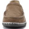imageVILOCY Mens Slip on Deck Shoes Casual Canvas Loafers Beach Boat Shoes Zero Drop Vintage FlatBrown