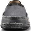 imageVILOCY Mens Slip on Deck Shoes Casual Canvas Loafers Beach Boat Shoes Zero Drop Vintage FlatGrey