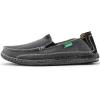 imageVILOCY Mens Slip on Deck Shoes Casual Canvas Loafers Beach Boat Shoes Zero Drop Vintage FlatGrey
